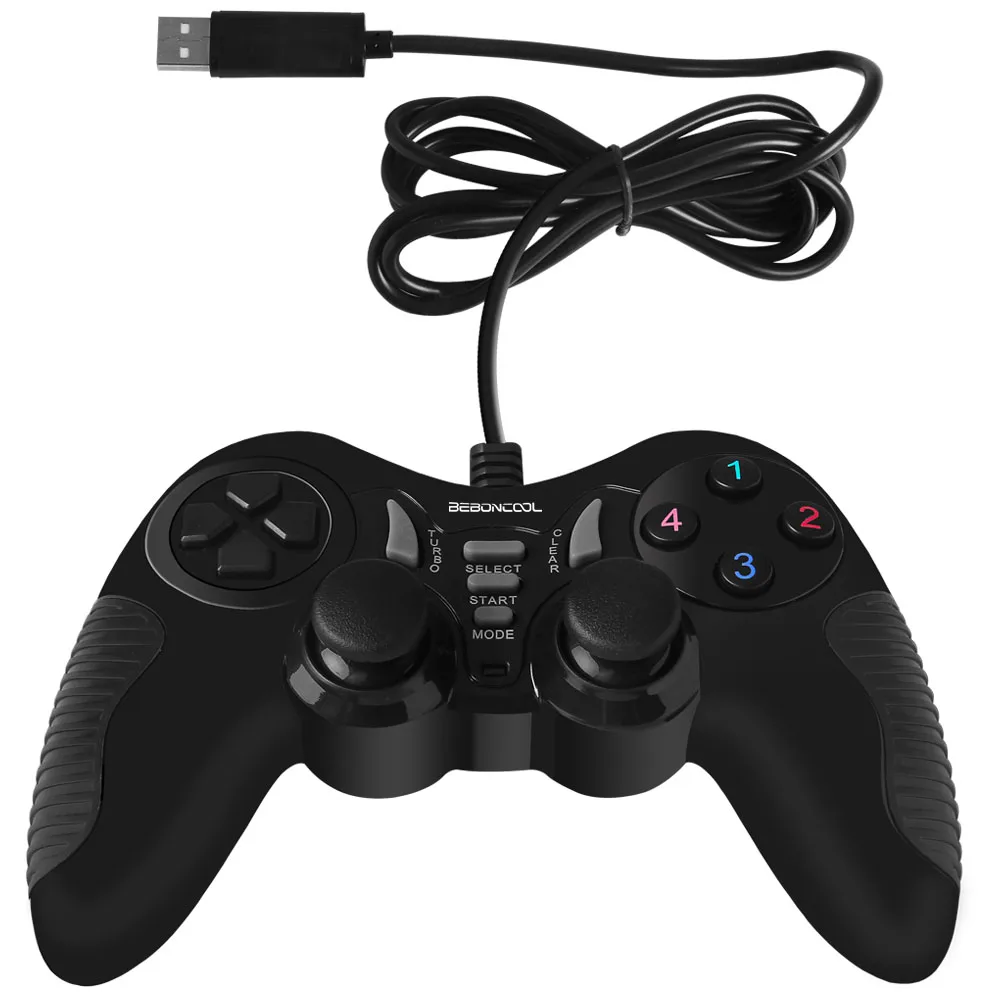 BEBONCOOL Wired Game Controller Gamepad Joypad Joystick for Windows PC
