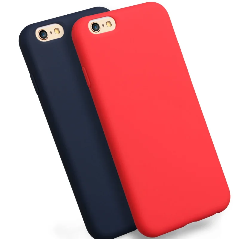 

ITEUU Candy TPU Matte Case for Apple iphone 7 8 Plus Cases Silicone Gel Soft Shockproof Back Cover for iPhone 7Plus 8Plus