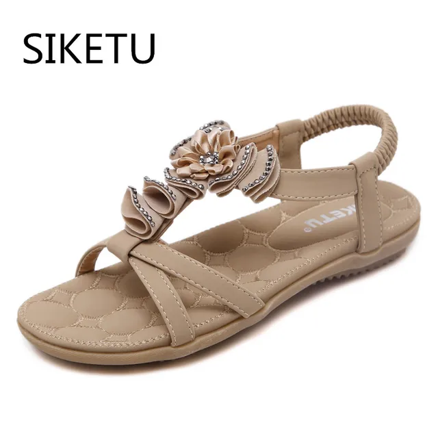 SIKETU Plus Size 41 Woman Sandalos Ladies Summer Soft Elastic scarpe SIKETU Plus Size 41 Woman Sandalos scarpe Ladies Summer Soft Elastic scarpe Sandalos bad8b2