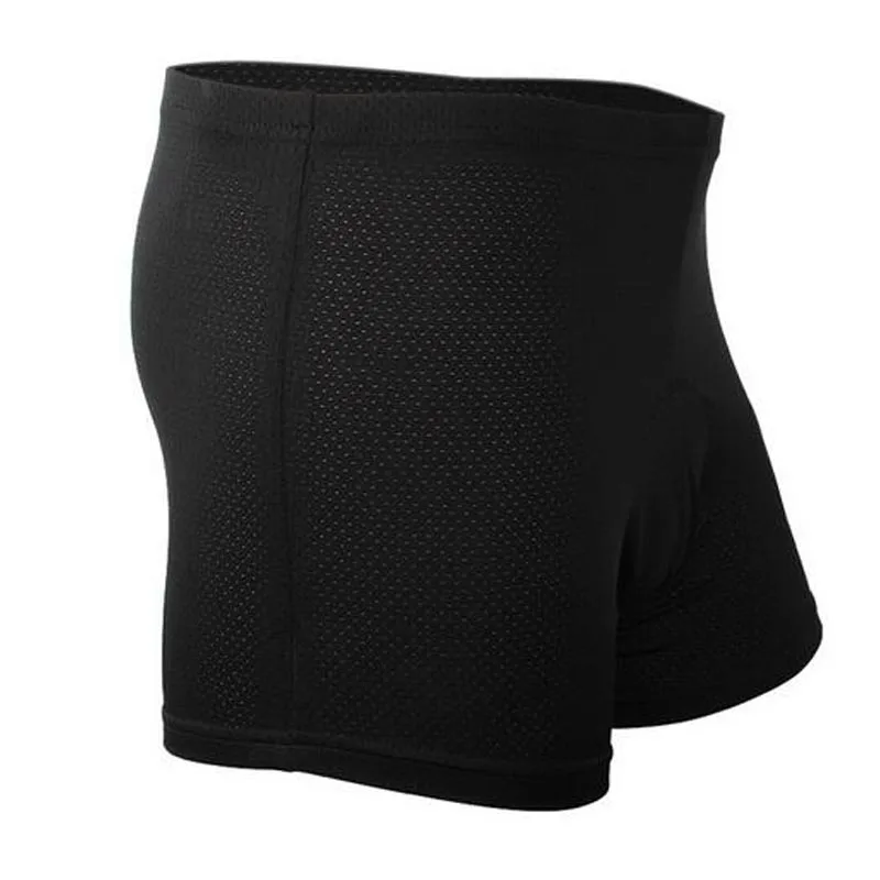 QKI Mens Ventilation Underwear Cycling Shorts with Coolmax 3D gel pad