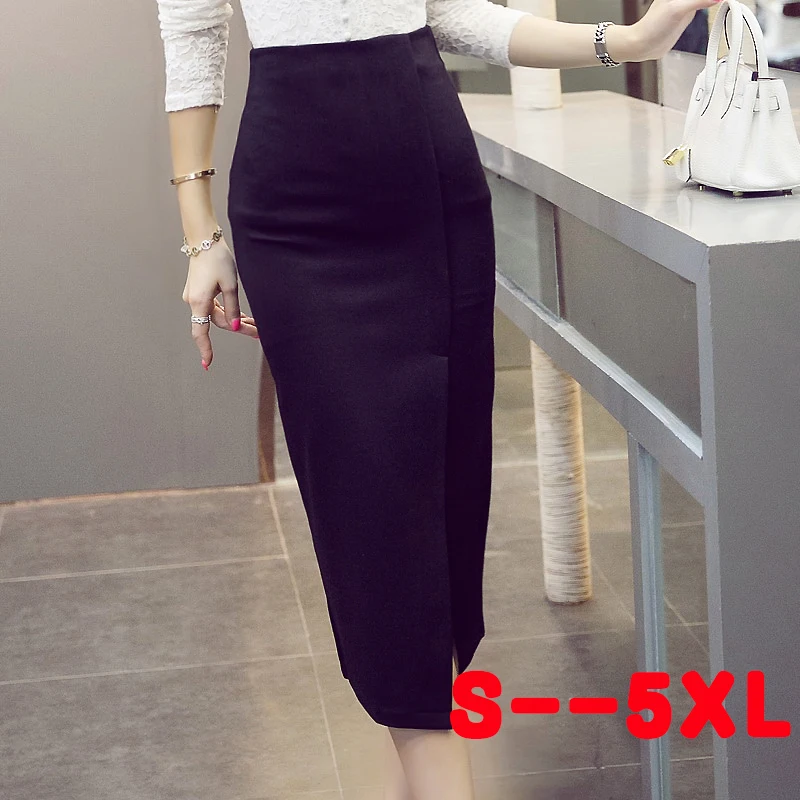 Женская юбка карандаш средней длины с высокой талией|stretch skirt|fashion pencil skirtpencil skirt |