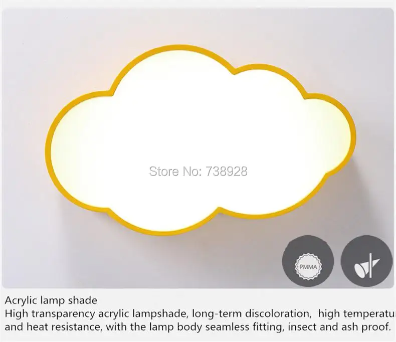 Светодиодный потолочный светильник для детского сада, освещение для гостиной, светодиодный подвесной светильник, Lamparas de Techo Cloud Ceiiling