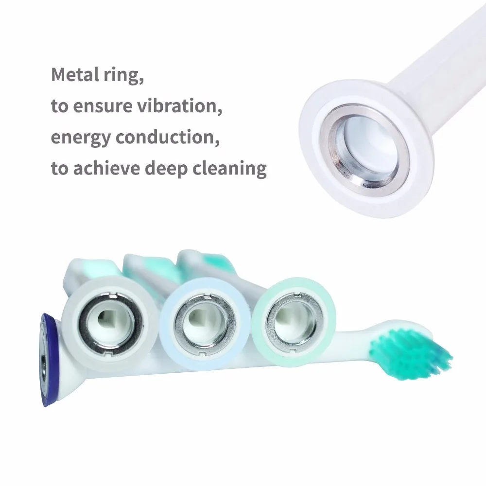 12 шт. звуковые Съемные насадки для зубной щетки для Philips Sonicare ProResults HX6024 fitsPlaque control Gum Health PowerUp EasyClean