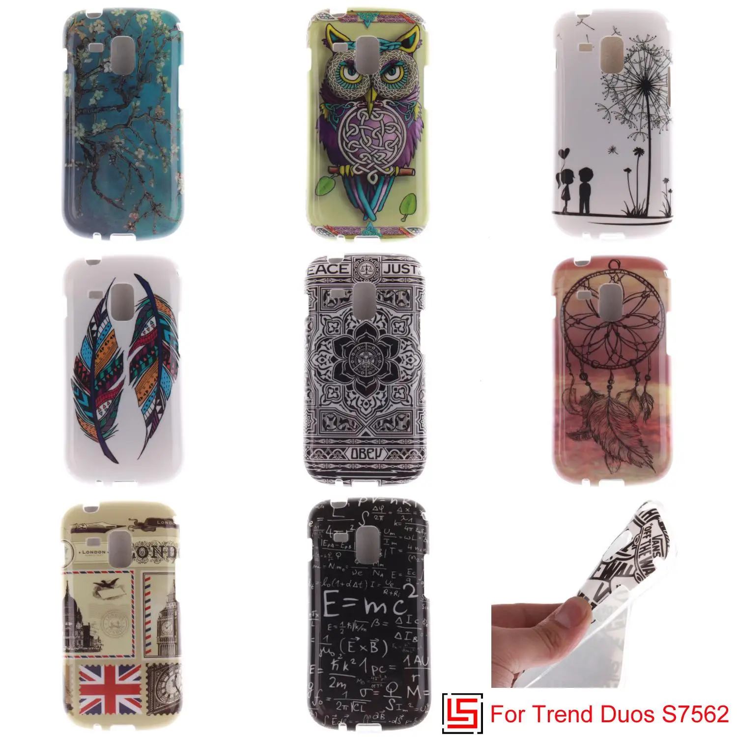 Ultra Thin TPU Silicone Soft Phone Cell Mobile Case caso etui cubierta Cover For Samsung Samsu Sumsang Galaxy Trend Duos S7562 |