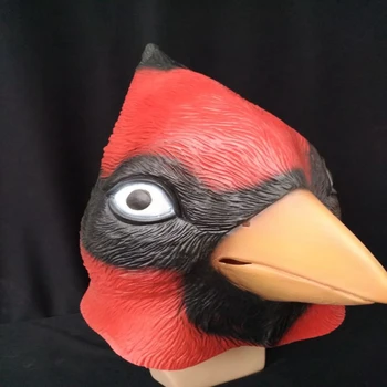 

Lovely Woodpecker Latex Mask Full Head Animal Rubber Masks Halloween Masquerade Party Cosplay Fancy Costume Props Adult Size