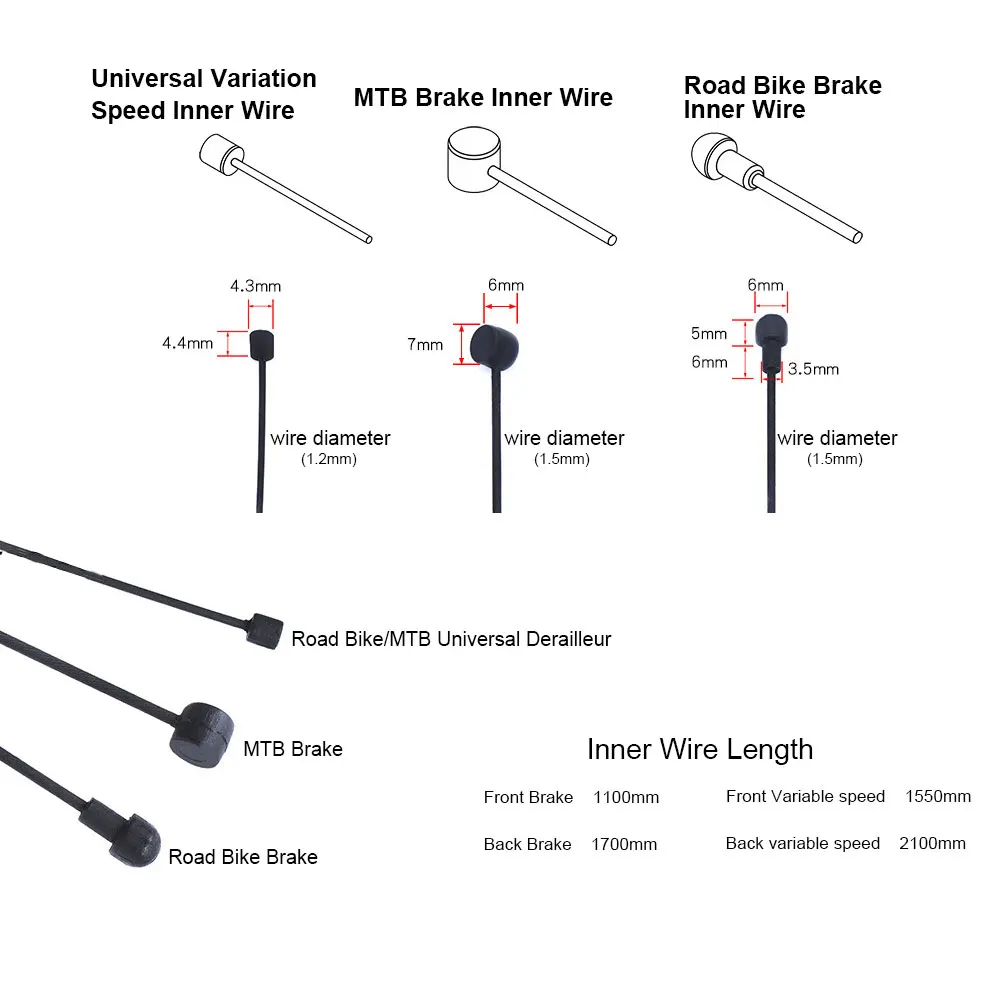 Сменный внутренний кабель передний задний тормозной трос переключатель линии MTB велосипеда велосипедные аксессуары для велосипеда