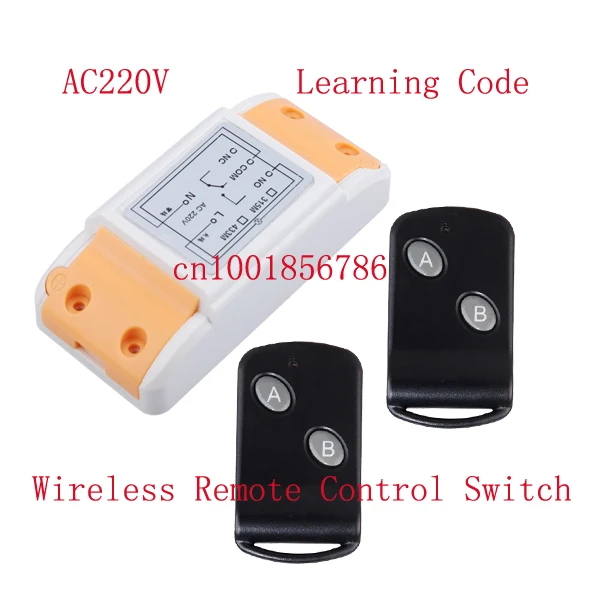AC220V 10A 1CH universal gate rf remote control switch