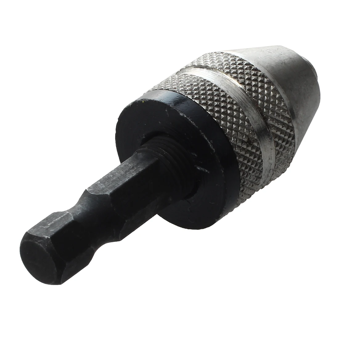 NFLC Silver+Black 6mm Keyless Drill Bit Chuck Quick Change Adapter