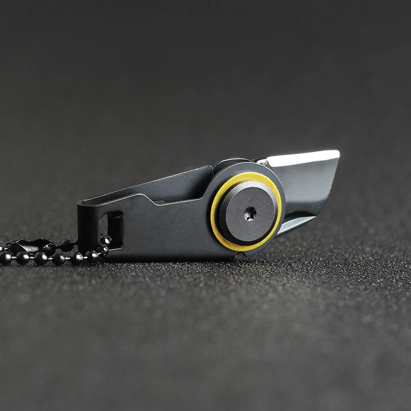 

Creative Mini Zipper Keychain Knife Portable Outdoor Survival Emergency Tool Foldable Stainless Steel EDC Key Ring