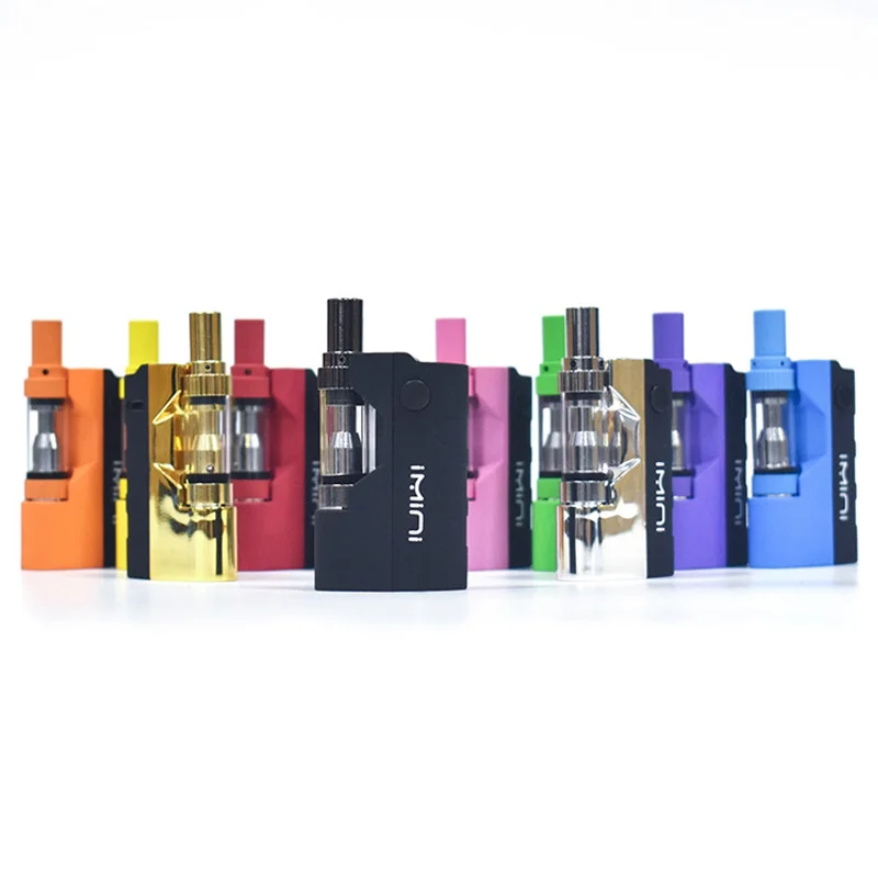 

Original Imini V1 Thick Oil Cartridges Vaporizer Kit 510 Thread cbd Wax Atomizer Starter Kits 500mAh Battery Box Mod Vape Pen