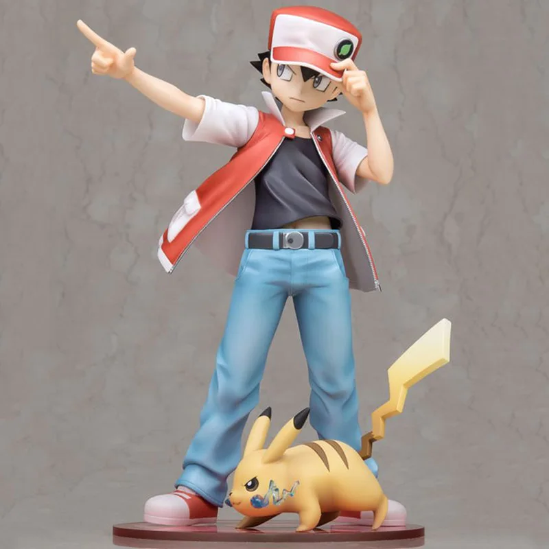 

14CM Anime Ash Ketchum With Pikachues Model pokemones Action Figure Toys Car Decoration Kids Collection Figure Toys Gifts