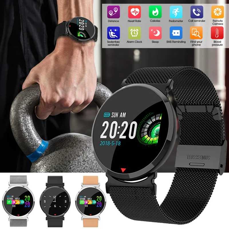 Smart Bluetooth Watch Men Fitness Tracker HD IPS Color Screen Waterproof Wristband Heart Rate Blood Pressure Blood Oxygen