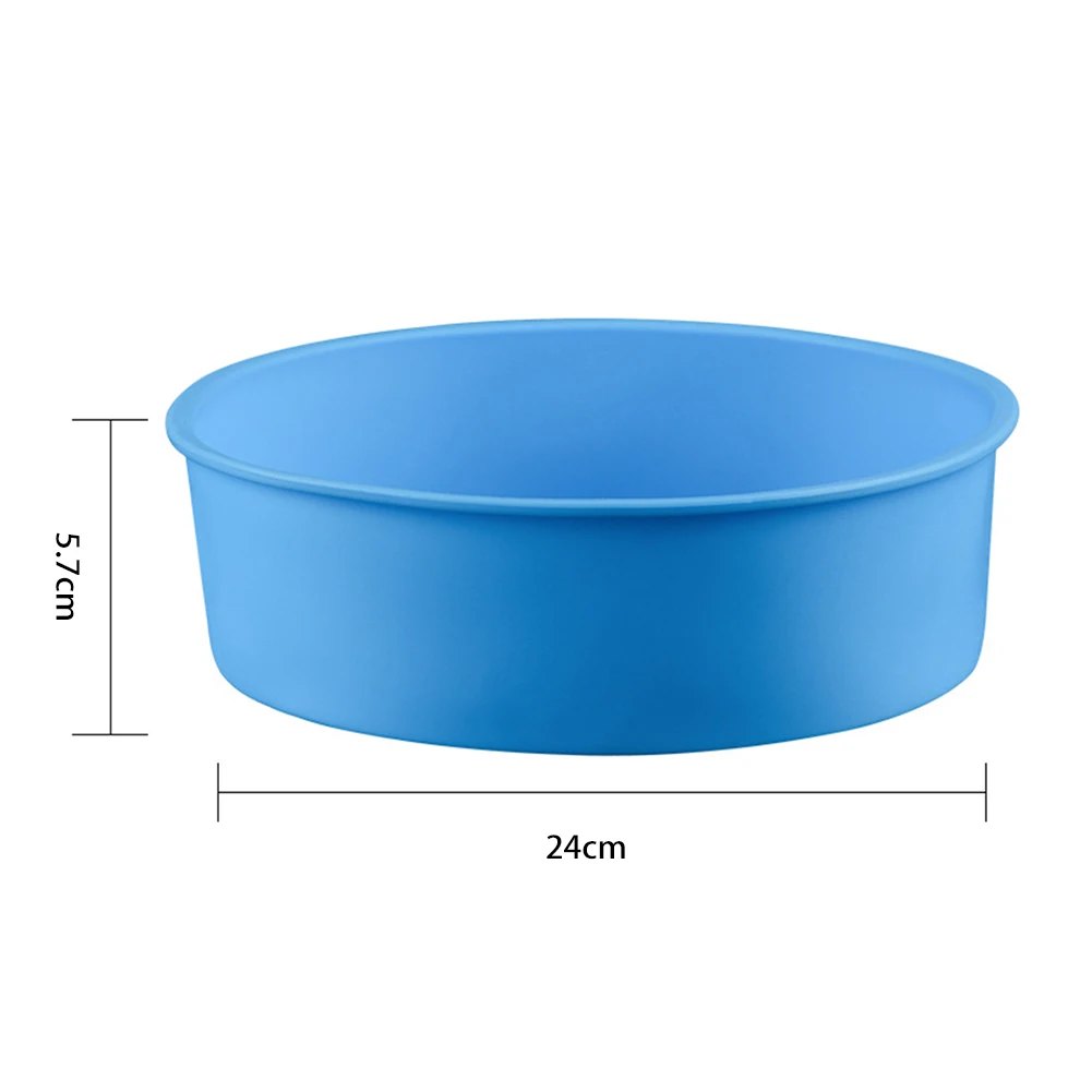 Форма для торта, круглая силиконовая форма для торта, форма для пирожных, шифоновая форма для пирожных, форма для выпечки, инструменты для выпечки тортов, случайный цвет