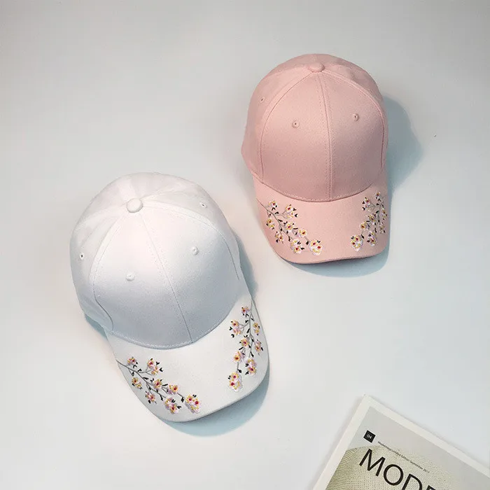 

Women Embroidery Cotton Baseball Cap Snapback Caps Hip Hop Adjustable Gorras Para Hombre Sun Hat C30622