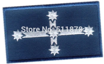 

4" EUREKA SOUTHERN CROSS Flag Patch Cosplay Costume Embroidered Emblem iron on sew on badge applique