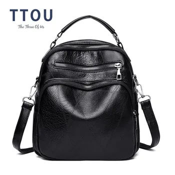 

Women's Backpack Quality PU Leather Shoulder Bag Schoolbag Tote Satchel Bookbags for Teenager Girls Travel Bag Mini Backpack