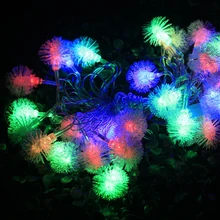 10 м гайка для снежной погоды круглый светильник шарик гирляндой садовый светильник вечерние свадебные декоративные шторы штепсельная вилка европейского стандарта год H-13