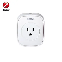 Heiman EU US UK Zigbee Измерение мощности штепсельная вилка Контроль питания на выключенном разъеме умный дом устройства управление через приложение Smart zone