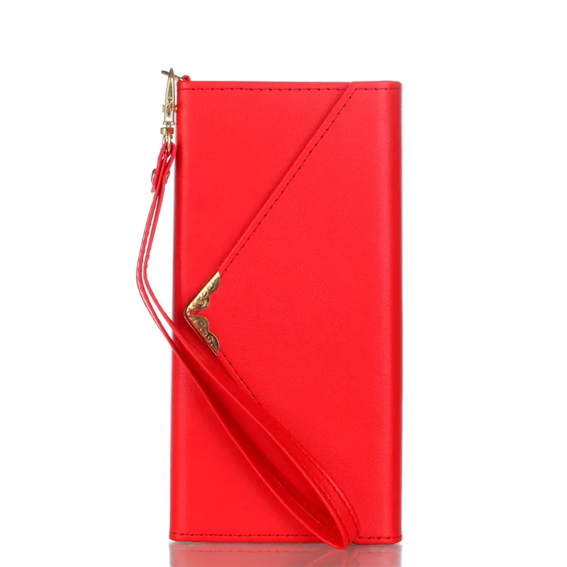 Сумка-конверт класса люкс кожаный чехол-кошелек для samsung Galaxy Note 8 S8 Plus S7 Edge чехол вечерние Женская Дамская ручная сумка складной чехол для телефона