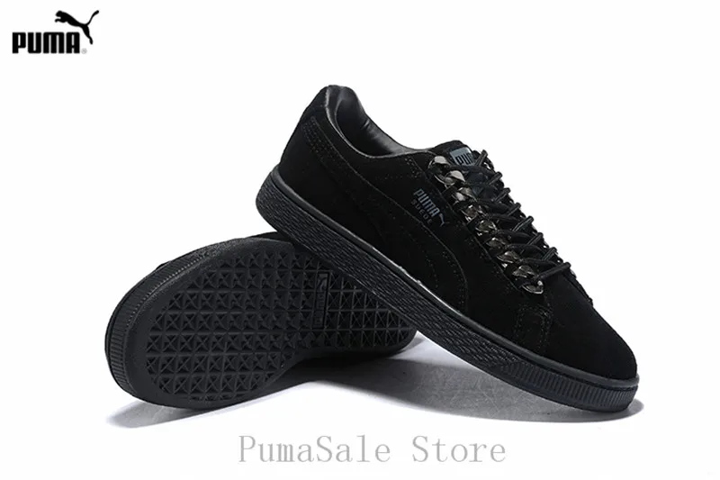 

Original Puma SUEDE Classic X Chain Metal Lace Up Sneakers Whole Black Men's And Women's Badminton Shoes Size Eur36-44