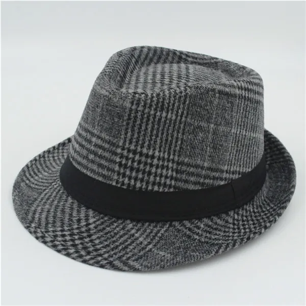 Новое поступление осень-зима Для Мужчин's Feminino теплая фетровая шляпа для джентльмена шерсть сетчатая лента сомбреро Джаз церкви Cap Top шапка 10 - Цвет: Color4