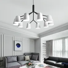 Подвесной светильник в скандинавском стиле, простая современная атмосфера, для дома, гостиной, креативная личность, для спальни, столовой, подвесной светильник