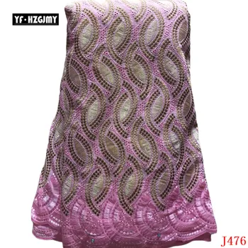 

YF HZGJMY new arrival 2019 African lace Fabric Swiss Voile Lace high quality 5yards/lot for women clothes free shipping A476