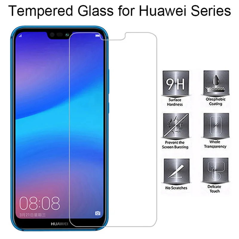 Защитная пленка для экрана Huawei Mate 10 20 P30 Lite Honor 9 твердая из закаленного стекла P Smart