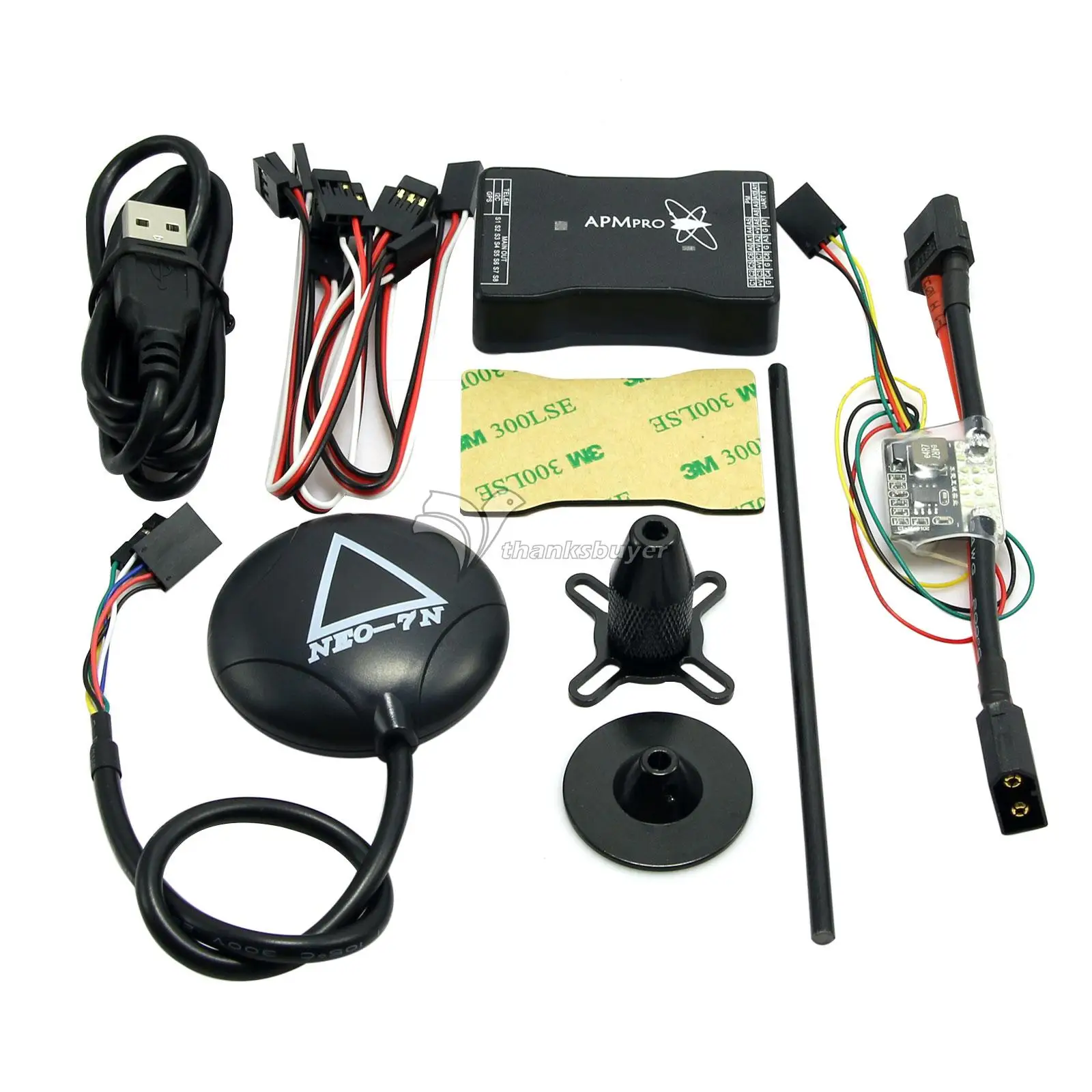 New Mini APM PRO Flight Control with Ulbox Neo-7N GPS & Power Module & Data Cable for FPV Multicopter Aircraft New Mini APM PRO Flight Control with Ulbox Neo-7N GPS & Power Module & Data Cable for FPV Multicopter Aircraft