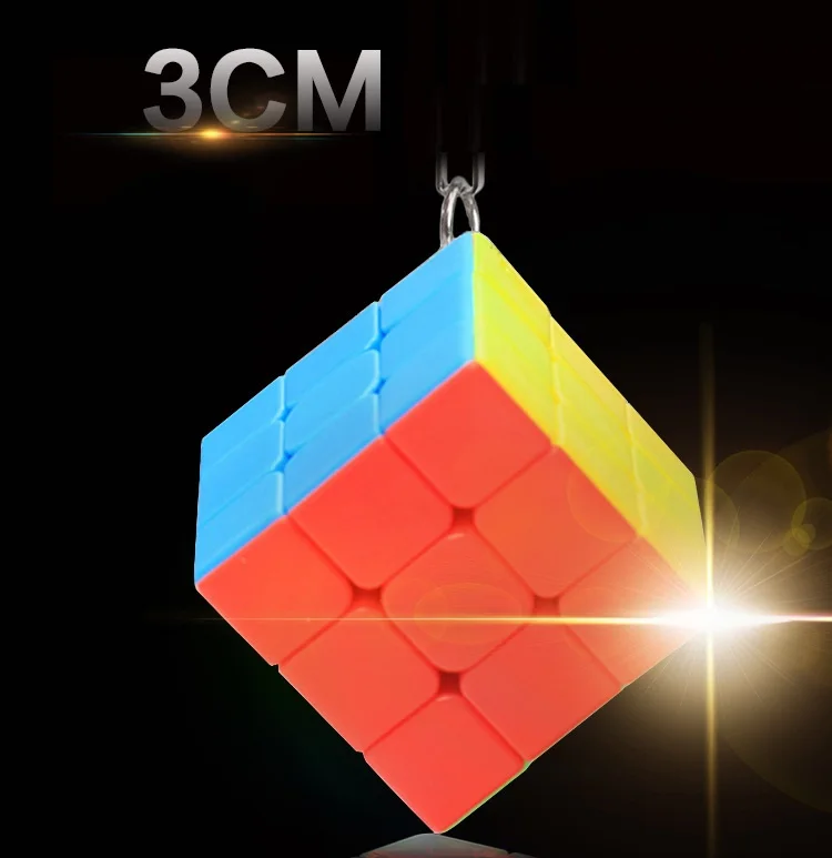 Мини брелок Zcube 3x3 3x3x3 маленький магический куб палочки 3 см творческие смарт
