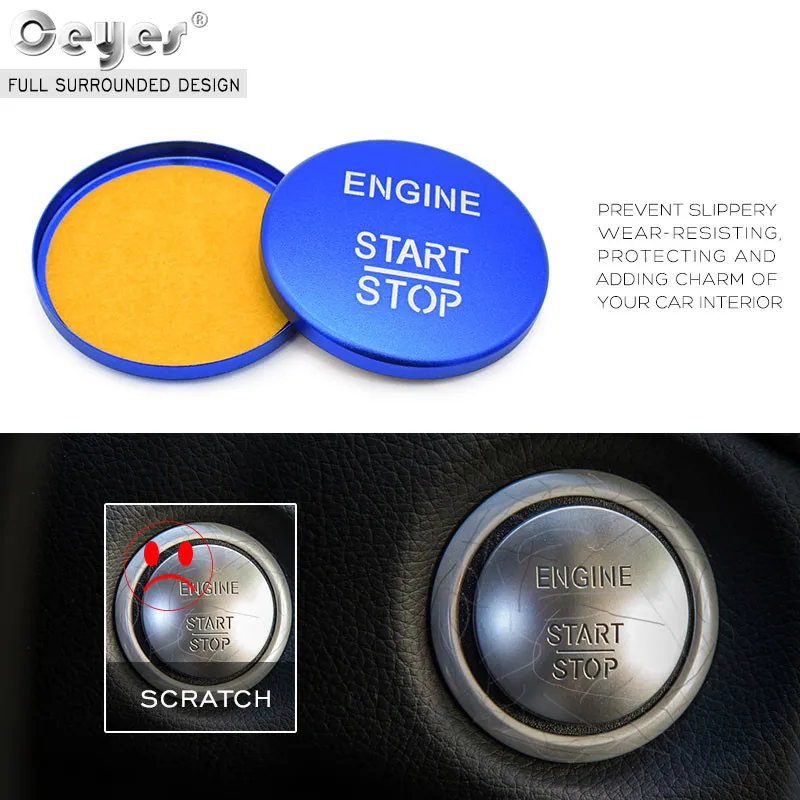 Car Start Engine Button Key Ring for MERCEDES (5)