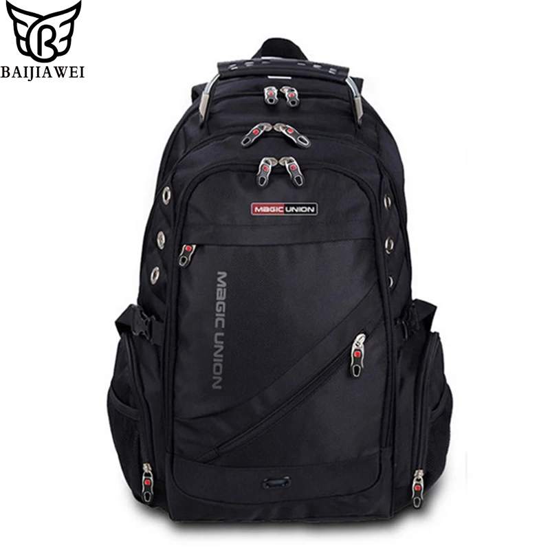 BAIJIAWE 17Inch Men Laptop Backpack Large Capacity School Bags Oxford Waterproof Travel Shoulder And Women Luggage Bag | Багаж и сумки