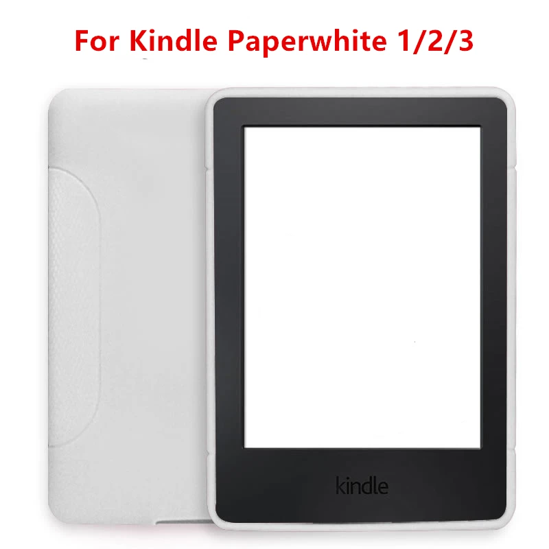 Чехол для Kindle Paperwhite 4 чехол мягкий ультра тонкий термополиуретановый силиконовый чехол для планшета электронная читалка задняя крышка чехол для Kindle Paperwhite 1/2/3 Coque - Цвет: White 1