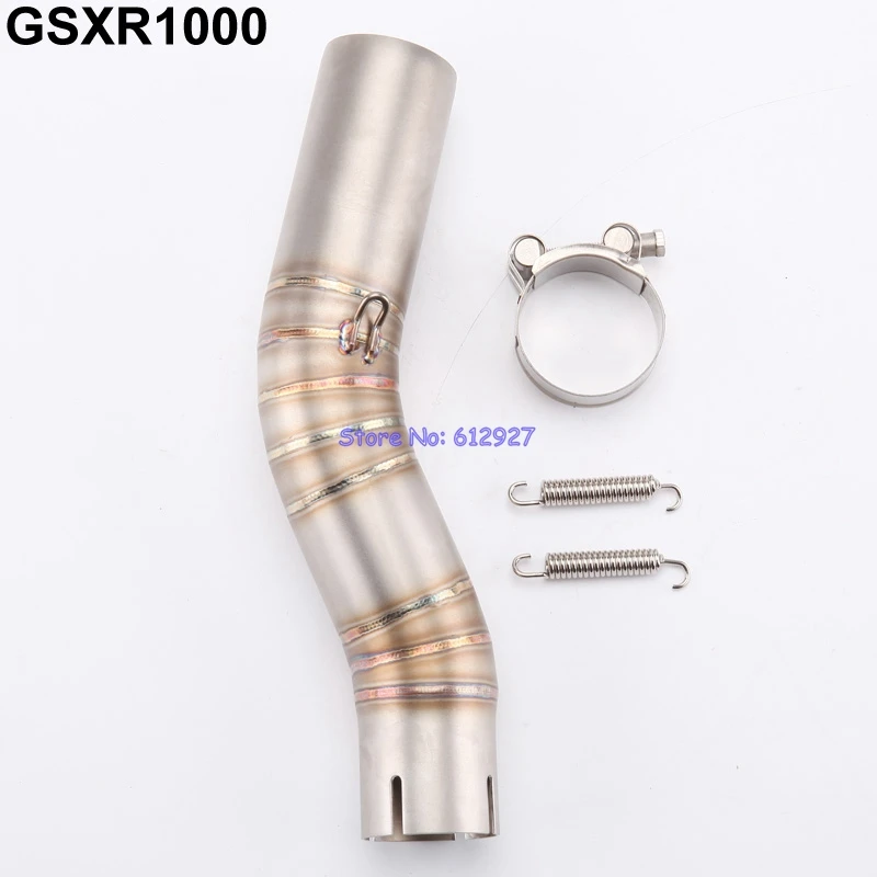 

Motorcycle GSXR1000 Exhaust Muffler Middle Pipe Motorbike Mid Link Pipe for GSXR 1000 2006 Year