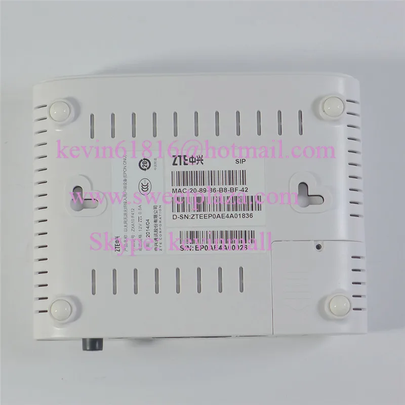 Zte ZXHN F412 EPON ОНУ один ethernet телефон и ITV порт оптической сети FTTH терминал. FiberCore|zte