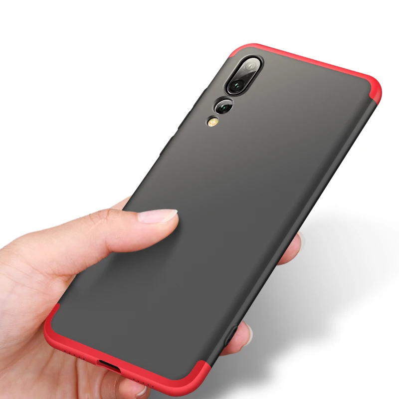 Full Cover Cases For Huawei P20Lite Case 360 Degree 3 in 1 Protective Cover For Huawei HonorV10 P9 P10 P20Pro with Tempered Glass (14)