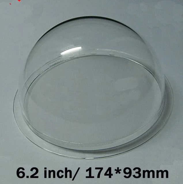 

174x93mm Security Surveillance 6.2 inch Acrylic High Speed Dome camera Transparent Cover Antidust Lens Protect Protection