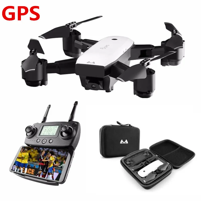 Professional Camera Drone Double 1080P GPS Quadcopter FPV RC Drone With Live Video And Return Home Foldable RC Quadrocopter