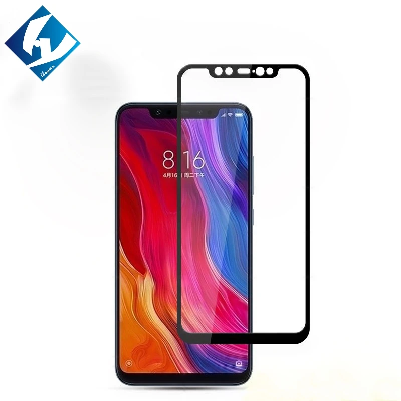 10 шт./лот полное покрытие закаленное Стекло для Xiaomi Pocophone F1 Poco с уровнем твердости