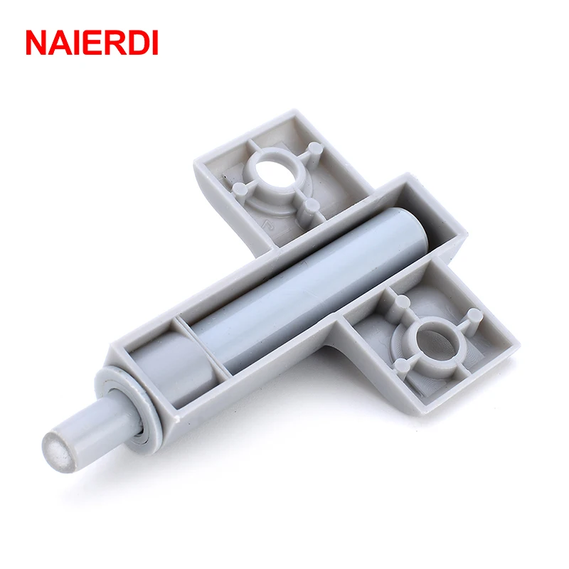 Magnetic Cabinet Catches NAIERDI 5Set Gray White Kitchen Cabinet Door Stop Drawer Soft Quiet Close Closer Damper Buffer Cabinet Catches Screws