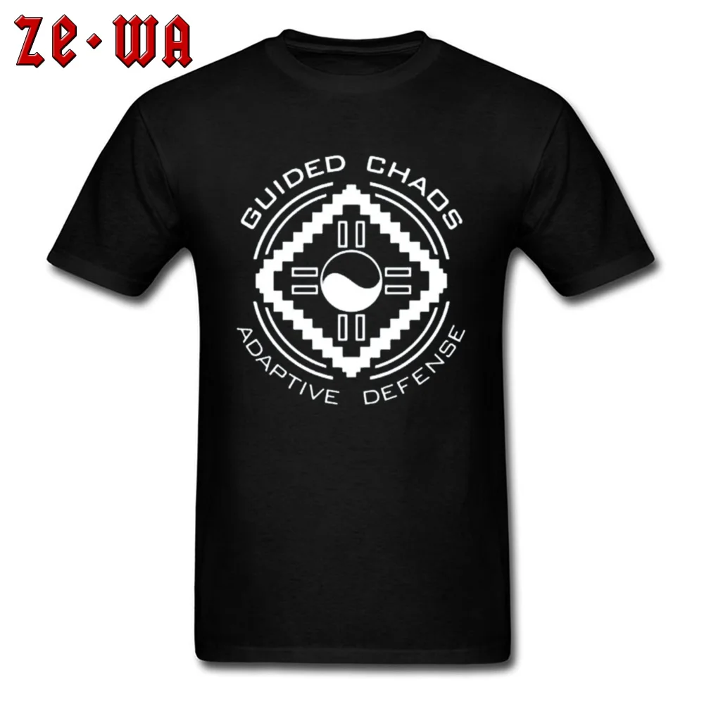 Casual Short Sleeve Tops T Shirt Father Day Crew Neck 100% Cotton Fabric Men's T Shirts Customized Casual Sweatshirts Slim Fit Guided Chaos trademarked black T shirts 19152 black