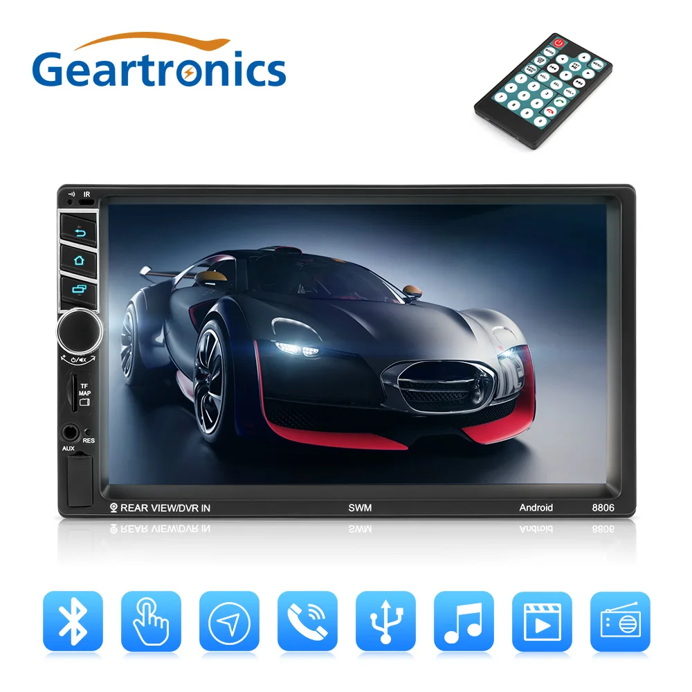 7 inch 2 din Car Radio GPS Navigation Android 7.1 Bluetooth WiFi MP5 Player 1080P Bluetooth FM Mirror Link Car Multimedia Player