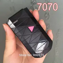 Отремонтированный Мобильный телефон NOKIA 7070 разблокирован 2G GSM Triband и один год гарантии