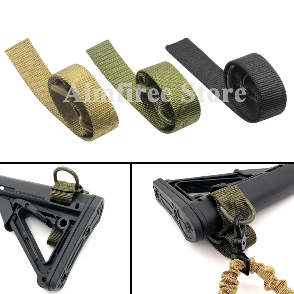 Tactical Butt stock Sling Loop Adapter Shoulder Strap for Shotgun Rifle MounCHP 