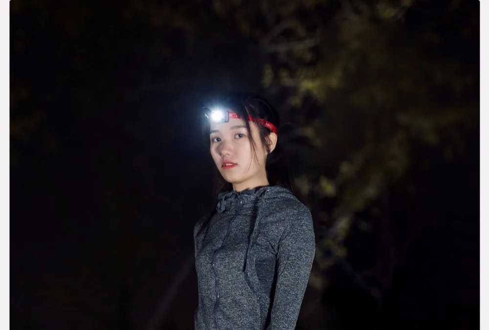 Xiaomi Beebest IP45 водонепроницаемый налобный фонарь ультра-светильник, регулируемый головной фонарь, светильник-вспышка для ночного бега, туризма, альпинизма, SOS светильник
