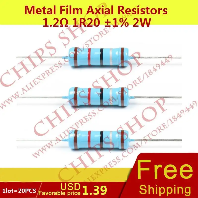 20x 910 Ω 0,5 Watt 1% axial-bedrahtet Metallfilm Präzisons Widerstand resistor 