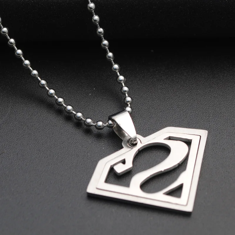 

Samyeung Trendy Superman Dog Tag Necklaces for Best Friends Link Chain Cosplay S Logo Pendant Necklace Male Women Men Jewelry