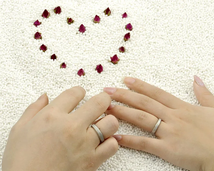 Fashion sterling silver couple rings. Solid 925 silver wedding engagement ring. Woman or man single ring. Wholesale jewelry