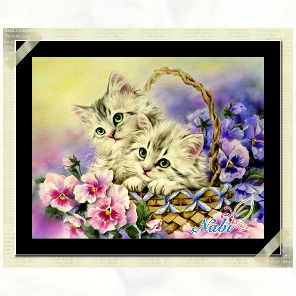 

diamant painting Picture of diamond mosaic handmade cat cross stitch crystal round diamond sets unfinished decorative full