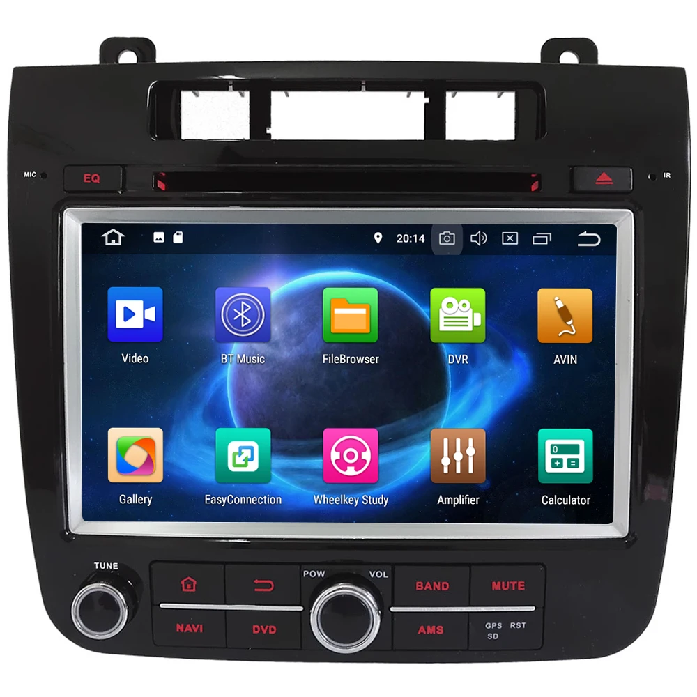 Perfect KLYDE 8" 4G Android 8 Octa Core 4GB RAM+32GB Car DVD Multimedia Player Stereo For Volkswagen VW Touareg 2010 2011 2012 2013 2014 1